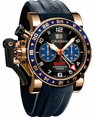 Graham Chronofighter Oversize GMT Blue Gold 2OVGR.B26A Replica watch